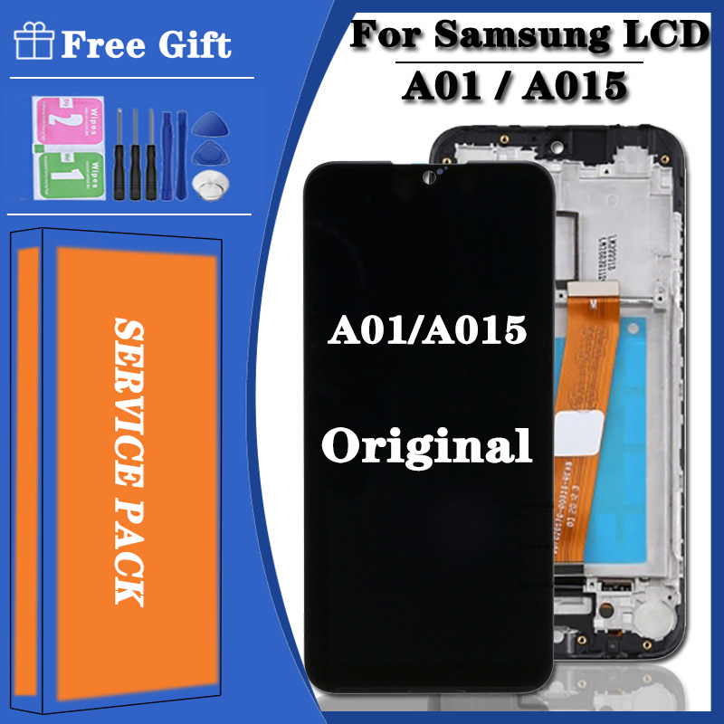 Bloc Ã©cran tactile LCD de remplacement, 5.7 pouces, pour Samsung Galaxy A01 A015 A015F A015G A015DS, original n° 1