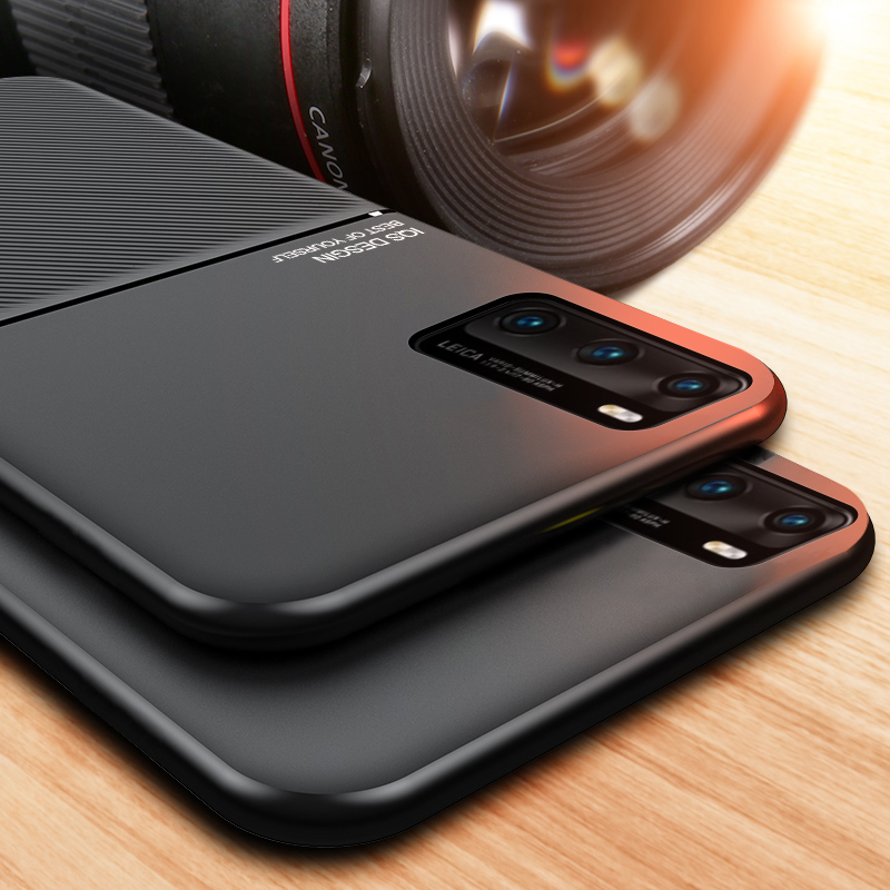 Coque magnÃ©tique antichoc d'origine de luxe pour Huawei, Ã©tui arriÃ¨re pour P40 Pro Plus, P40 Lite, 5G n° 3