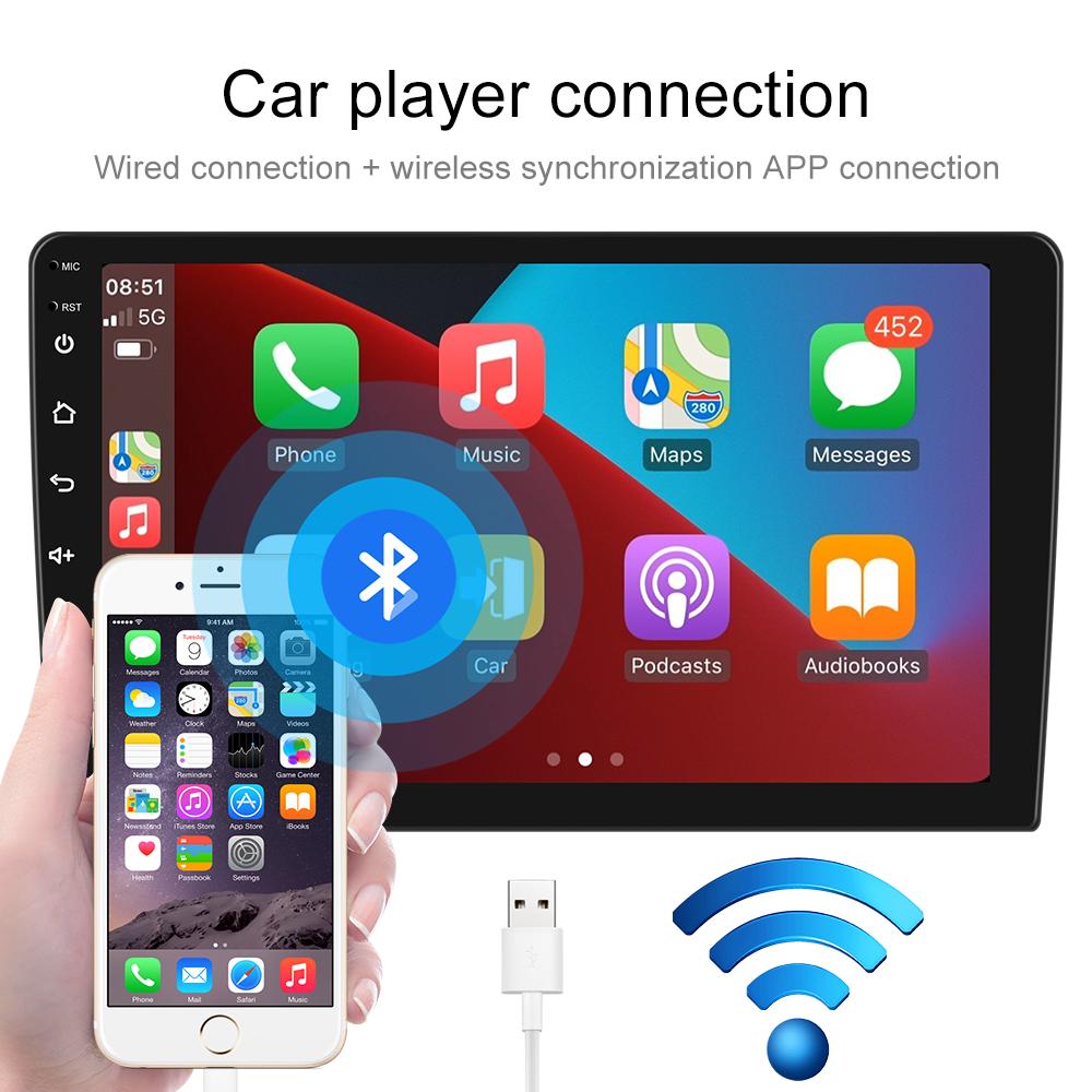 LeeKooLuu-Autoradio Android 10 Pouces, 2 Din, Lecteur de Limitation de Voiture, GPS, 4G, WIFI, DSP, Carplay pour Toyota, Volkswagen, Hyundai, Kia, Ford n° 4