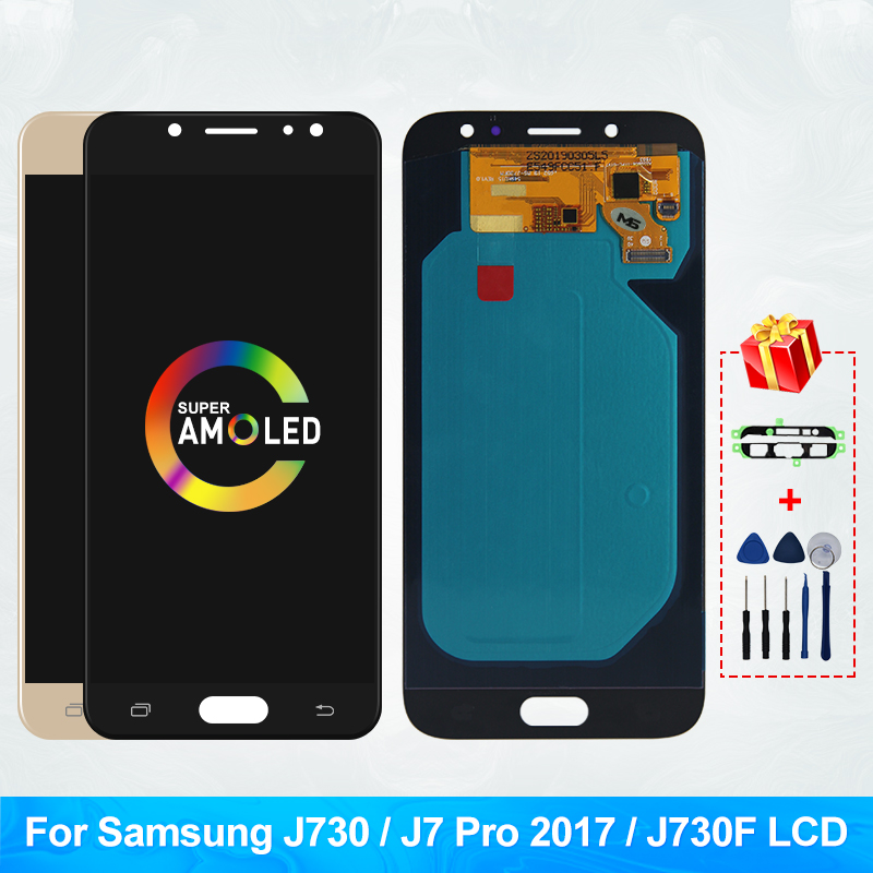 Ã‰cran tactile LCD Super Amoled de remplacement, pour Samsung Galaxy J7 Pro 2017 J730 J730F n° 1