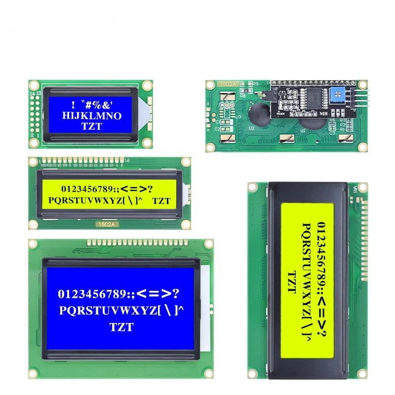 Ã‰cran LCD Tech bleu et vert pour Ardu37, interface d'affichage, Rick UNO, R3 Mega2560, PCF8574T, IIC, I2C, 0802, 1602, 2004, 12864 n° 2