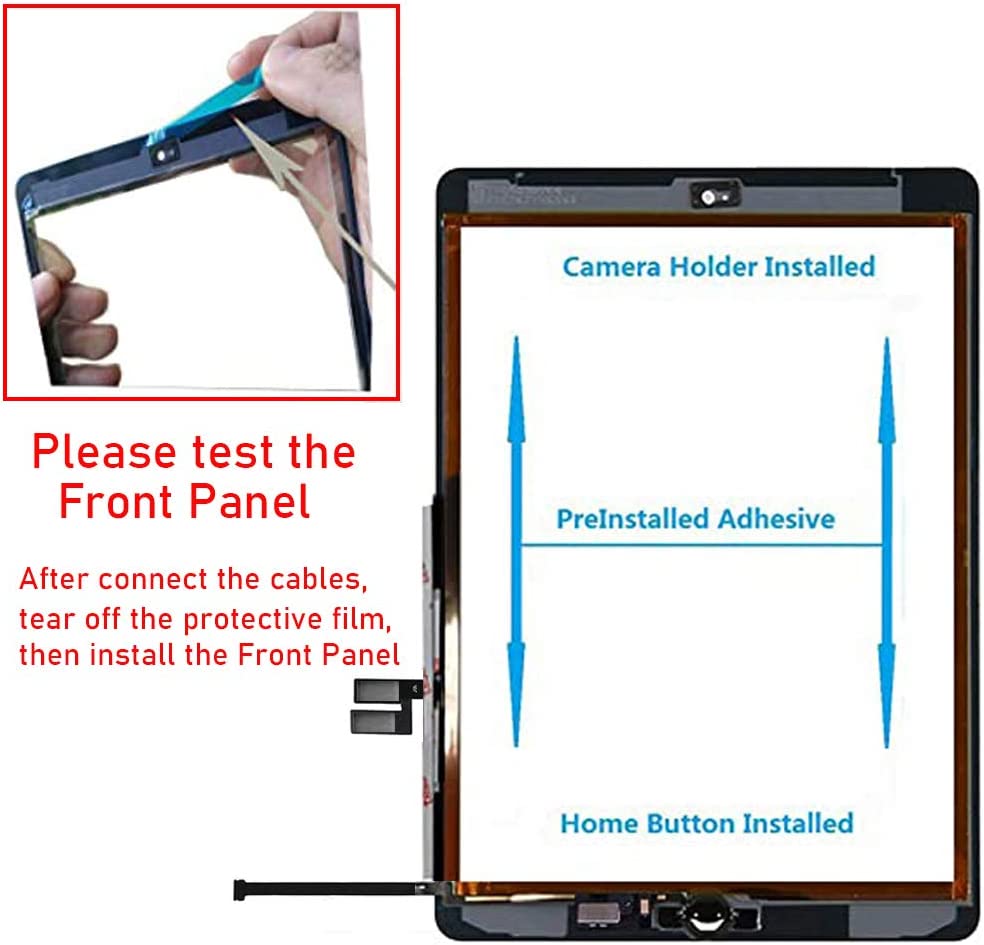 Ã‰cran tactile extÃ©rieur en verre pour iPad 7 10.2, 2019 pouces, A2stuffed, 8 2020, A2428, A2429, A2430 n° 4