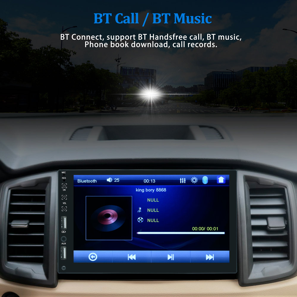 Autoradio universel 7 HD, Ã©cran tactile, MP5, Bluetooth, USB, TF, FM, camÃ©ra, lecteur multimÃ©dia, 1 din, X-REAKO n° 3