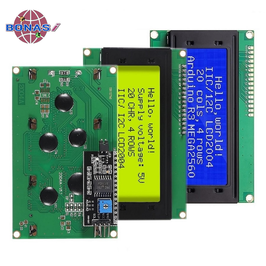 Hosp2004 + I2C LCD Display Tech, 20x4, rick, 2004A, HD44780, IIC, I2C, Adaptateur petsÃ©rie, Ã‰cran bleu et vert pour Ardu37 n° 1