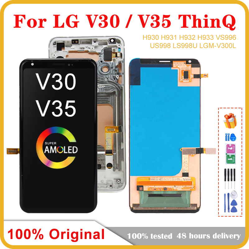 Ã‰cran tactile LCD AMOLED avec chÃ¢ssis, 6.0 pouces, pour LG V30, H930, H933, V350, ThinQ n° 1