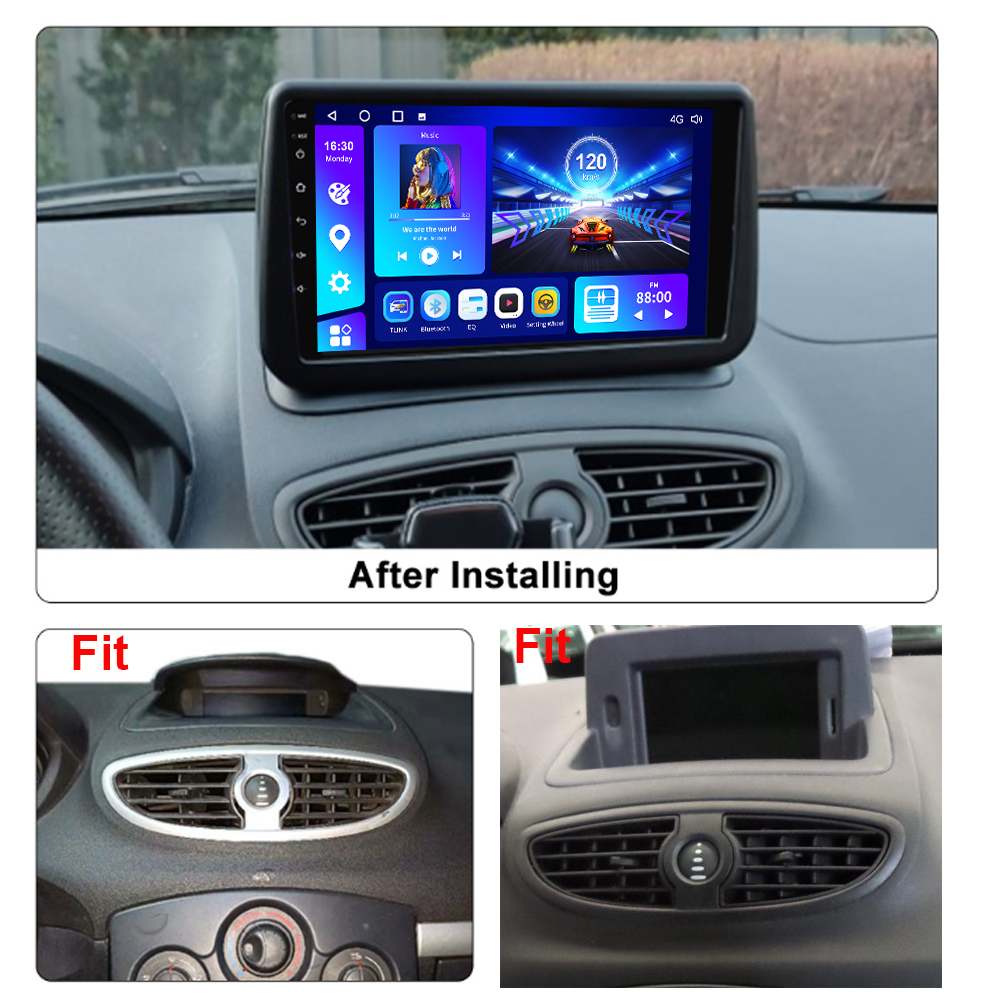 NAVISTART pour Renault Clio 3 CLIO 3 2005-2014 4G WIFI autoradio Navigation GPS Android Auto Carplay stÃ©rÃ©o Android 10 lecteur DVD n° 2