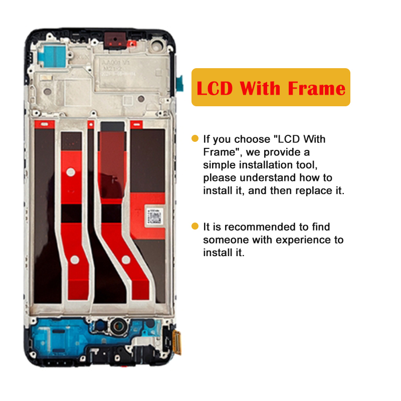 Ã‰cran tactile LCD AMOLED/TFT de remplacement, 6.43 pouces, pour Oppo Reno6 Lite CPH2365, original n° 2