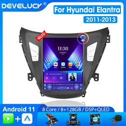 Autoradio Android pour Hyundai Elantra, Ã©cran de style placements, 2 Din, Carplay, unitÃ© principale, audio stÃ©rÃ©o, haut-parleur, vidÃ©o de limitation, 2011-2013 small picture n° 1