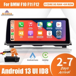 Ã‰cran d'affichage sans fil pour BMW, Carplay Auto, Android 13, Limitation de voiture, SÃ©rie 5, F10, F11, F12, CIC, NBT, GPS, WiFi, 4G, 12.3 pouces small picture n° 1