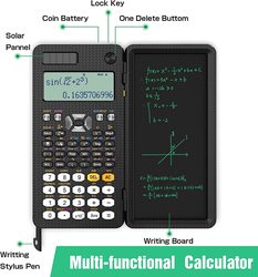 Calculatrice scientifique solaire Portable pliable, avec bloc-notes LCD, 417 fonctions professionnelles, pour Ã©tudiants, mise Ã  niveau 991ES small picture n° 3