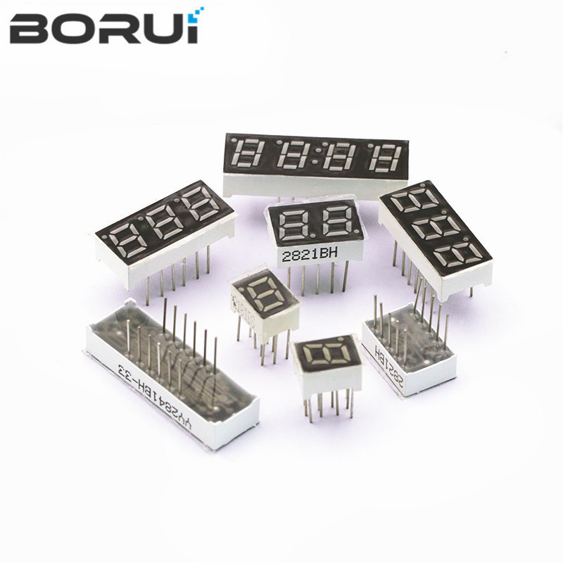 Tube NumÃ©rique Ã  Affichage LED, 7 Segments, 0.28 Pouces, Rouge, 1 Bit, 2 Bits, 3 Bits, 4 Bits, Cathode Commune, Anode Led, 7 Segments, 5 PiÃ¨ces n° 3