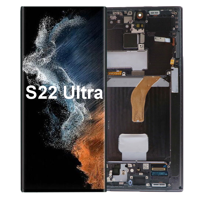 Écran d'origine pour Samsung Galaxy S22 Ultra 5G LCD SM-S908B S908U S908 AMOLED écran tactile verre Hébergements eur assemblée n° 6