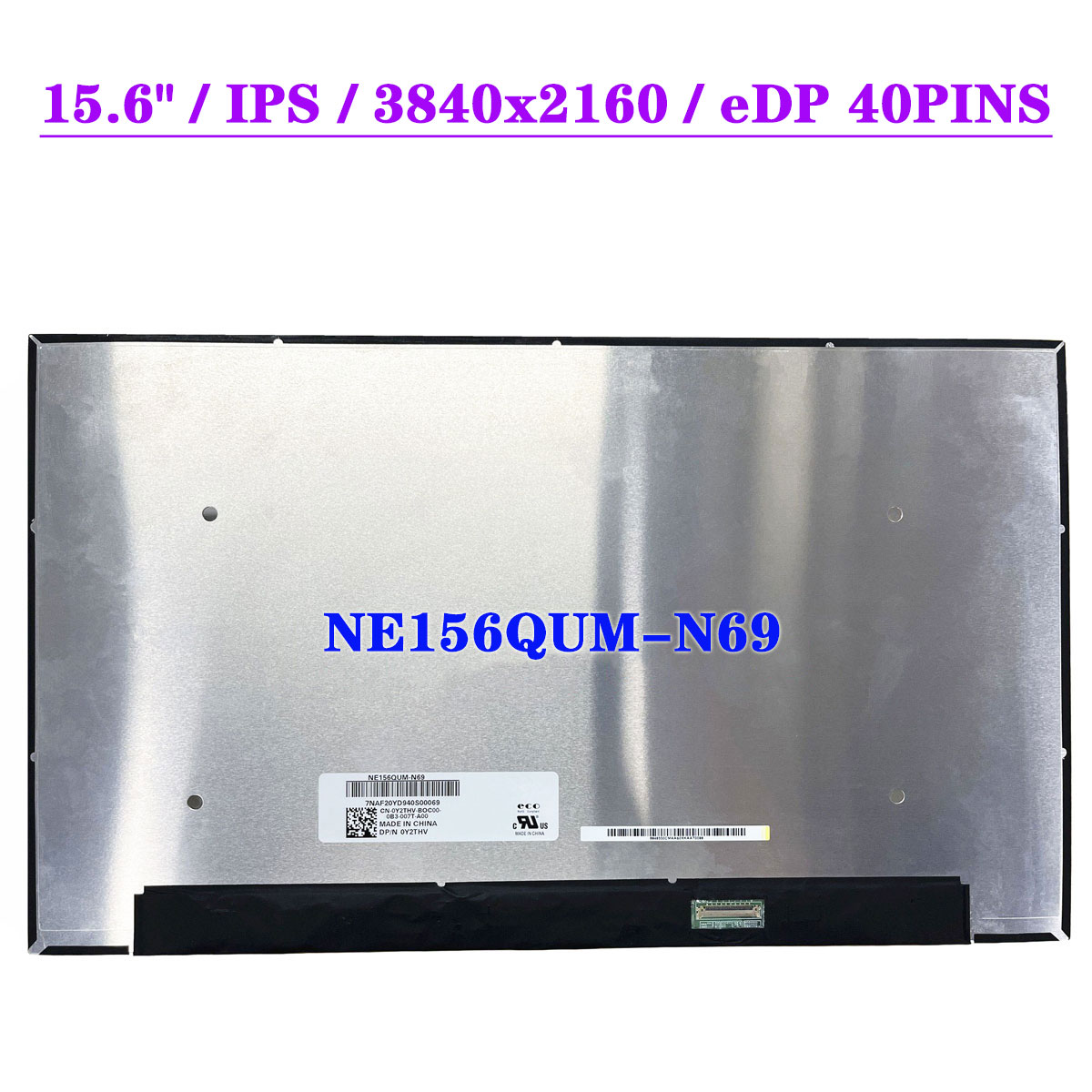 NE156QUM-N69 UHD 3840*2160 Display Matrix Panel 4K 100% sRGB IPS Full PerConsiderLaptop LCD Screen 15.6 Inch EDP 40pins n° 1