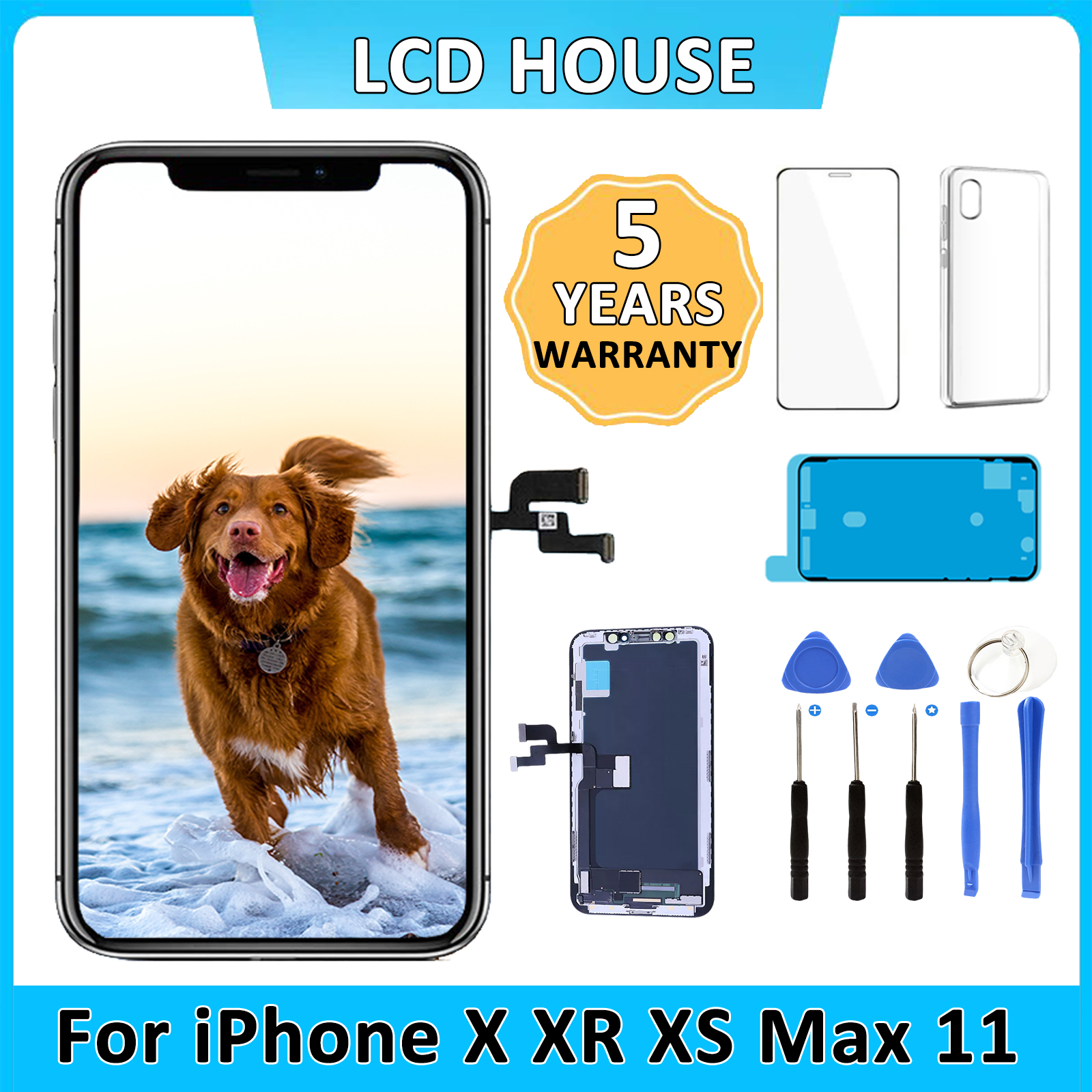 Bloc Ã©cran tactile LCD OLED de remplacement, sans frÃ©quence, pixels, INCELL, pour iPhone X, Poly, XS Max, 11 Pro Max n° 1