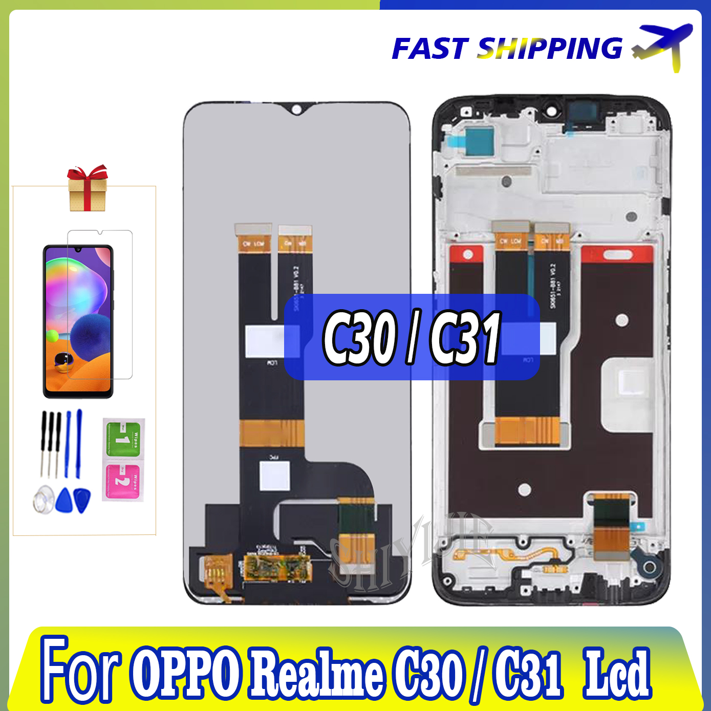 Ã‰cran Tactile LCD de 6.5 Pouces pour OPPO Realme C30 RMX3581, PiÃ¨ce de RÃ©paration pour Panneau d'Affichage n° 1