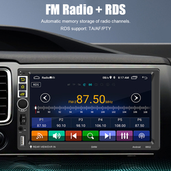 Lecteur MP5 de voiture avec Ã©cran de 7 pouces, transmetteur FM Android, affichage vidÃ©o multimÃ©dia, radio audio automatique, GPS, Bluetooth, WiFi, autoradio universel small picture n° 6