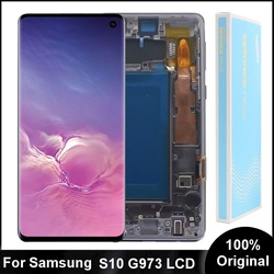 100% 6.1 LCD AMOLED d'origine pour Samsung Galaxy S10 G973 SM-G9730 G973F Affichage SM-G973F/DS et assemblage de HÃ©bergements eur d'Ã©cran tactile small picture n° 1