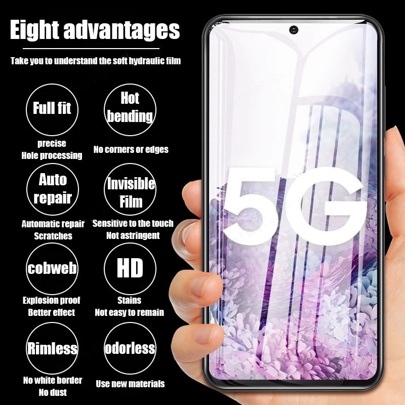 Film hydrogel pour Samsung Galaxy S20 S22 S21 Ultra S10 S9 S8 Plus FE, protecteurs d'Ã©cran pour Samsung Note 20 10 9 8 Plus S23U, 4 piÃ¨ces n° 6