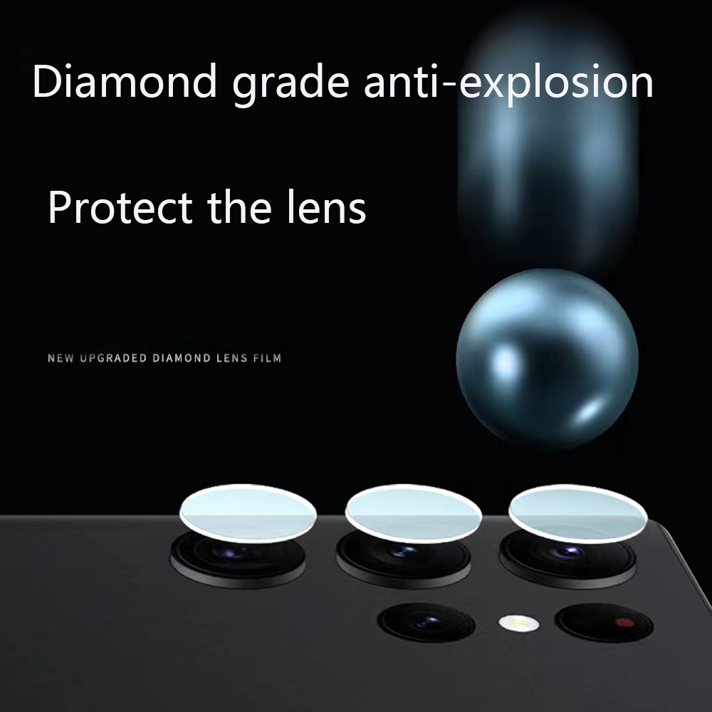 Lentille de caméra pour Samsung Galaxy S23 Plus, S22, S21 Ultra, S20, FE, S10, S9, S10E Lite, protecteur d'écran, film de protection d'appareil photo, 3 pièces, 2 pièces, 1 pièces n° 2