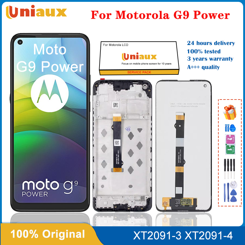 Remplacement de panneau d'Ã©cran tactile d'affichage Ã  cristaux liquides de XT2091-4 de XT2091-3 d'alimentation d'origine pour Motorola Moto G9 pour Moto G9Power LCD 6.8 n° 1