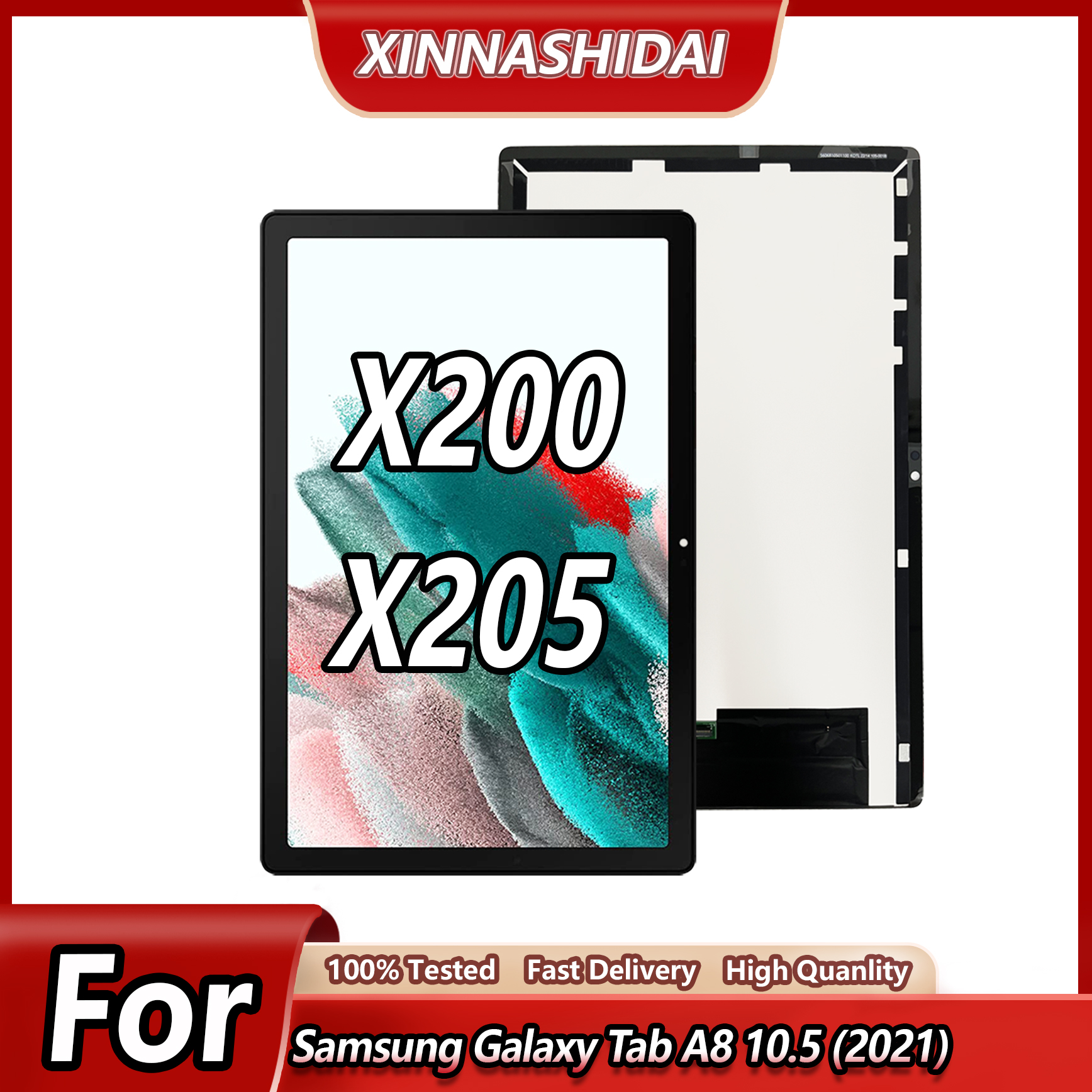 Nouveau 10.5 en effet Ã©cran LCD pour Samsung Galaxy Tab A8 10. 2021 SM-X200 X205 X205C LCD Ã©cran tactile HÃ©bergements eur capteur panneau d'assemblage n° 1