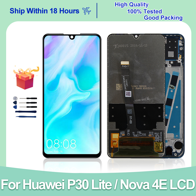 Pour Huawei P30 Lite LCD Affichage NOVE 4E MAR-L01A Ã‰cran Tactile Digitizer Pour Huawei MAR-LX2 MAR-LX1 MAR-AL01 PiÃ¨ces De Rechange n° 1