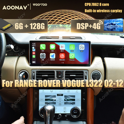 Autoradio Android pour Range Rover Vogue L322 V8 2002-2012, lecteur multimÃ©dia, Ã©cran climatique LCD, Carplay sans fil, panneau AC