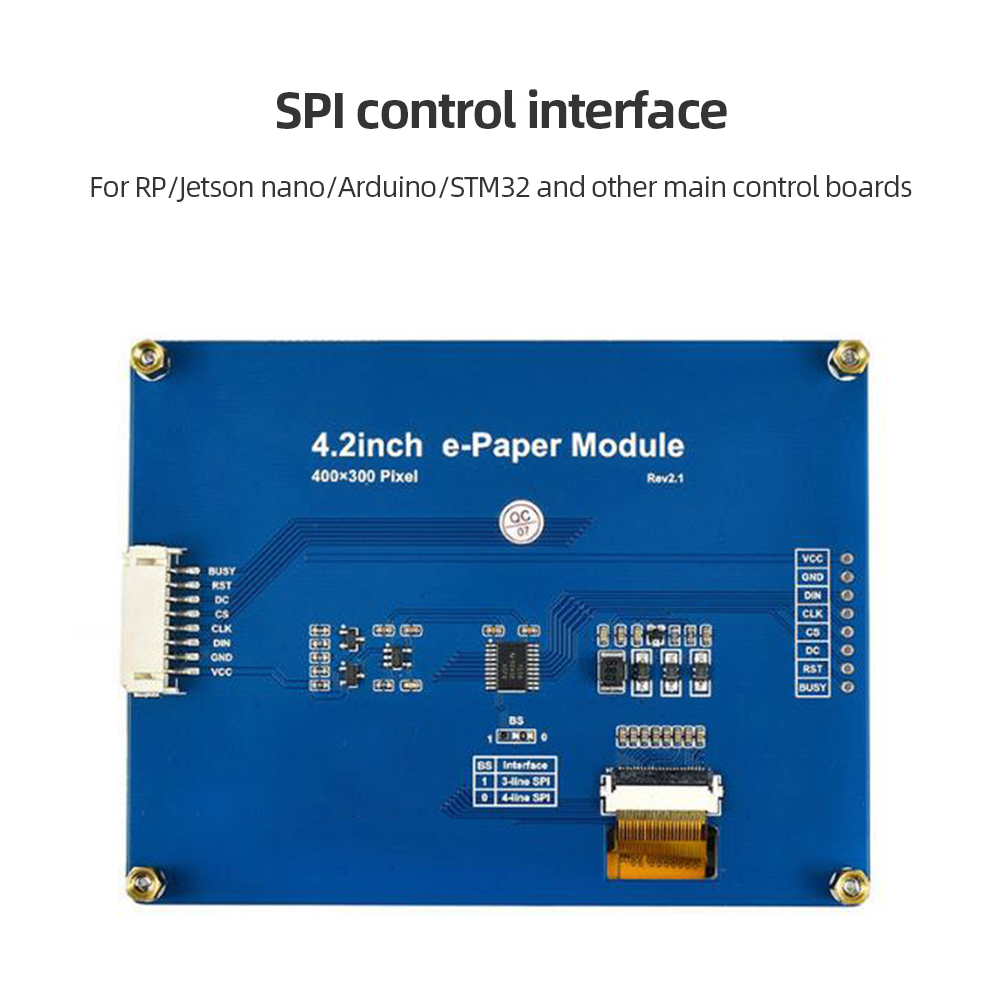 Ã‰cran d'affichage E-Ink Tech pour Raspberry Pi 4, Wild Ã©ventuelles I pour Ardu37RPI 3 ontari, 4.2 , 3B +, 400x300 pixels, E-Paper Tech n° 2