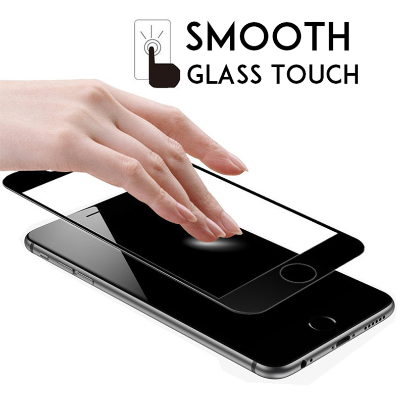 Protecteur d'écran pour iPhone, 3 pièces, noir et blanc, pour modèles 7, 8, 6, 6S Plus, SE 2020, 2022 n° 4