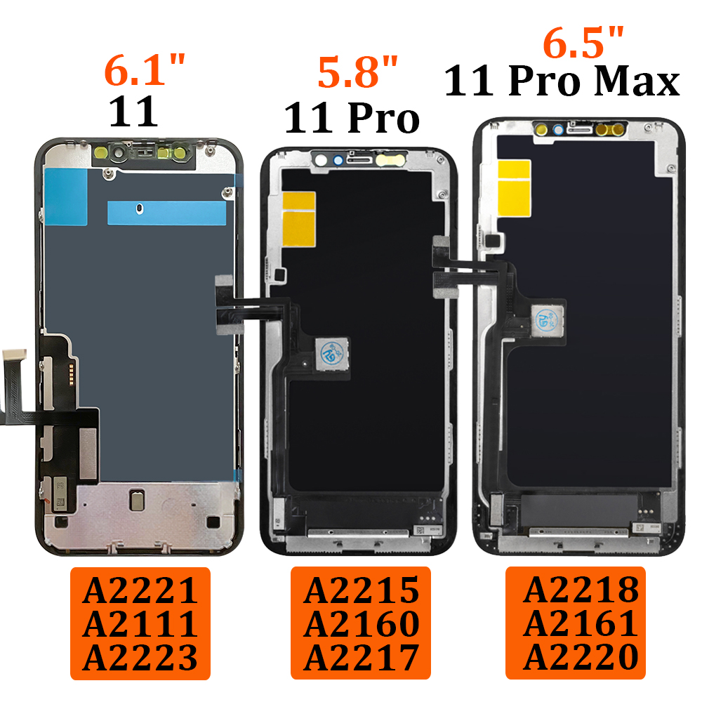 Ã‰cran OLED OEM pour iPhone, Ã©cran LCD pour iPhone 11 12 Pro X Poly XS 13 Pro MAX, assemblage de HÃ©bergements eur tactile, remplacement, rÃ©paration n° 3