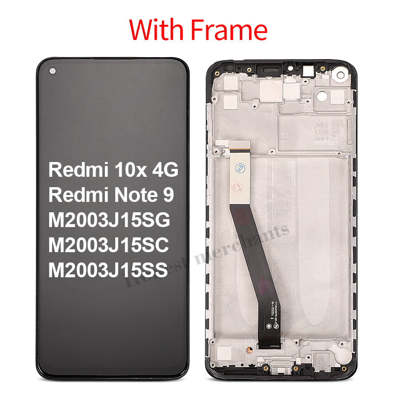 Ã‰cran tactile Lcd de remplacement, 6.53 pouces, pour Xiaomi Redmi note 9 10x4G n° 2