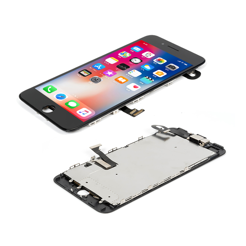 Ã‰cran tactile LCD complet pour iPhone 7 8 Plus, assemblage avec bouton d'accueil, HÃ©bergements eur Pantalla, remplacement + rÃ©paration de camÃ©ra avant n° 4