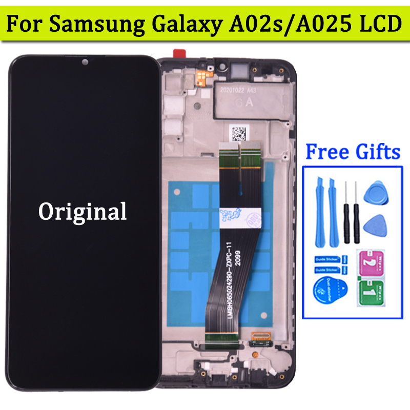 Ã‰cran tactile LCD avec chÃ¢ssis, 6.5 pouces, pour Samsung Galaxy A02s A025 SM-A025F A025G n° 1