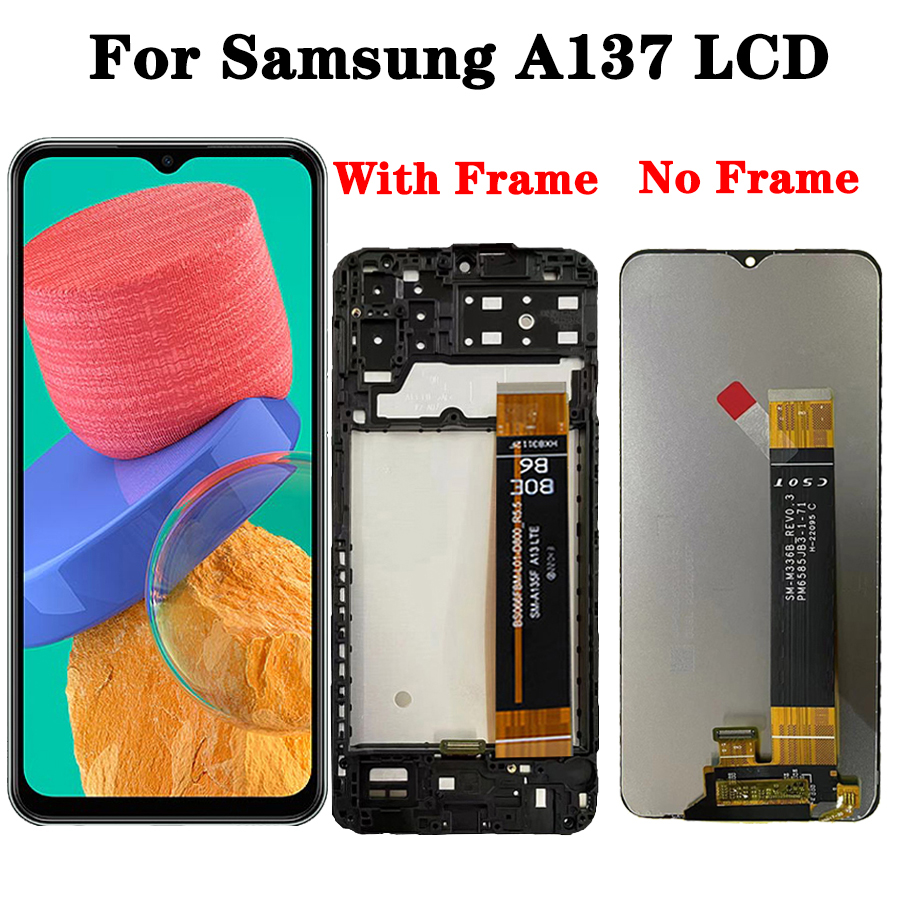 PiÃ¨ces de rechange de HÃ©bergements eur d'Ã©cran tactile d'affichage Ã  cristaux liquides, Samsung Galaxy A13, A135F, A136U, A137F, Original n° 4