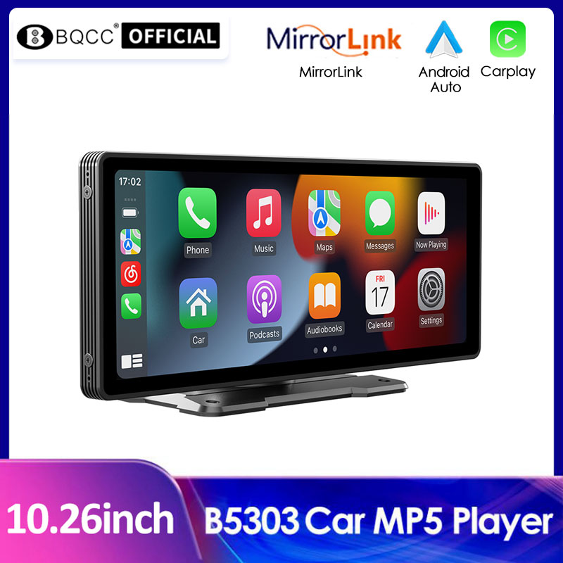 BQCC-Autoradio Portable Sans Fil, CarPlay, Android Auto, StÃ©rÃ©o, Limitation VidÃ©o, Lecteur MP5, Navigation, Ã‰cran Tactile 10.26 Pouces n° 1