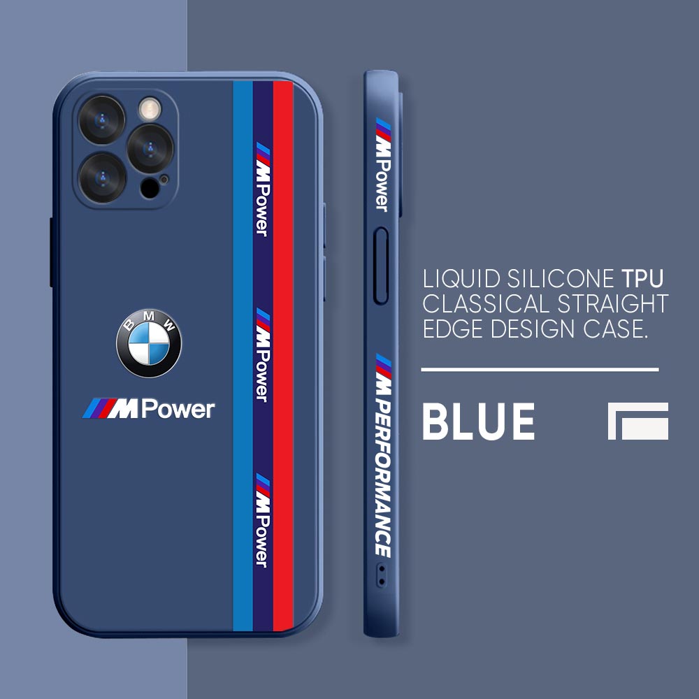 Coque de tÃ©lÃ©phone B-BMW M-Power pour iPhone, coque arriÃ¨re en silicone liquide, rouge, bleu, 14, 13, 12, 11 Pro Max, Mini X, XS, 7, 8 Plus, SE 2020 n° 3