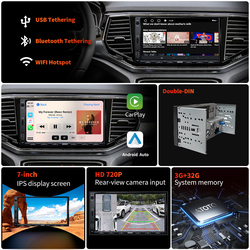 ATOTO-Autoradio S8 avec Ã‰cran Tactile de 7 Pouces, CarPlay, Android 10, 2 Din, Limitation Radio, Lecteur VidÃ©o, Carte de Navigation GPS, Bluetooth small picture n° 2