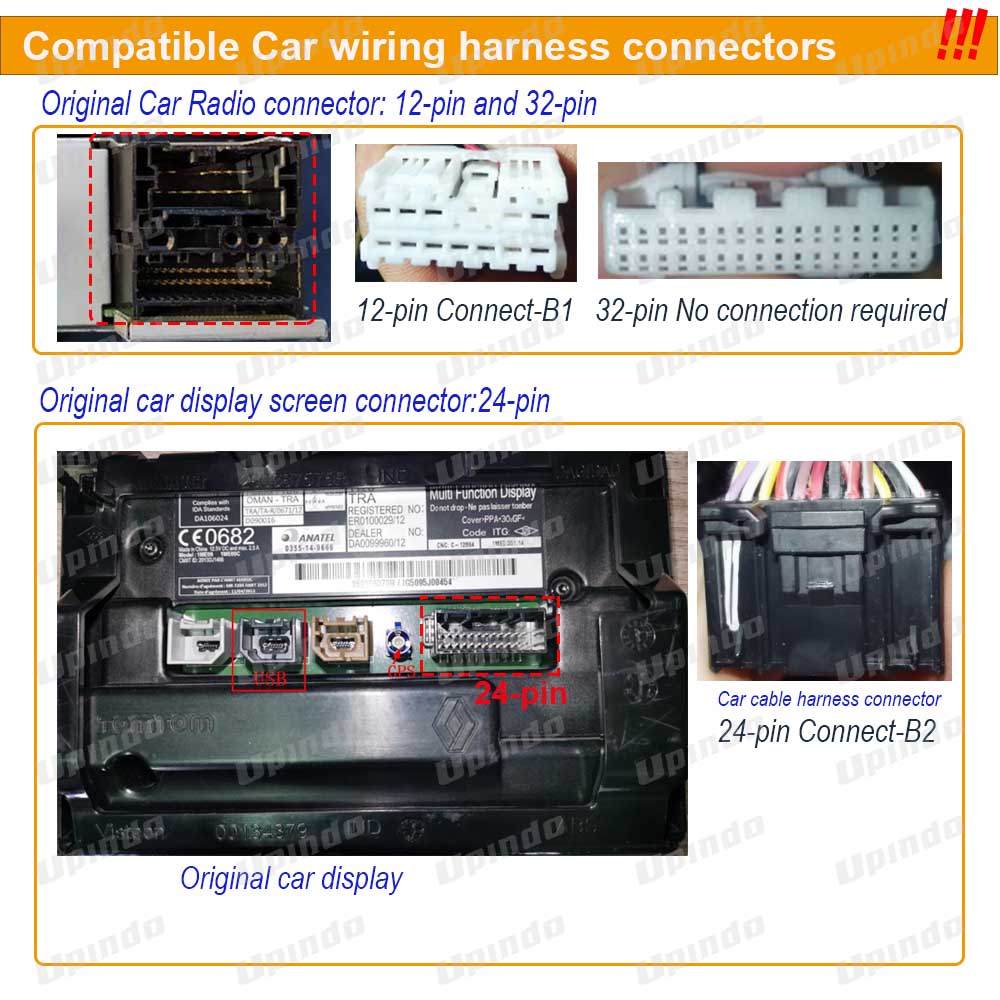 CÃ¢ble d'autoradio avec boÃ®tier LilBus, cÃ¢blage d'alimentation, adaptateur de connecteur SFP, lecteur de limitation Android, Renault Clio Captur n° 6