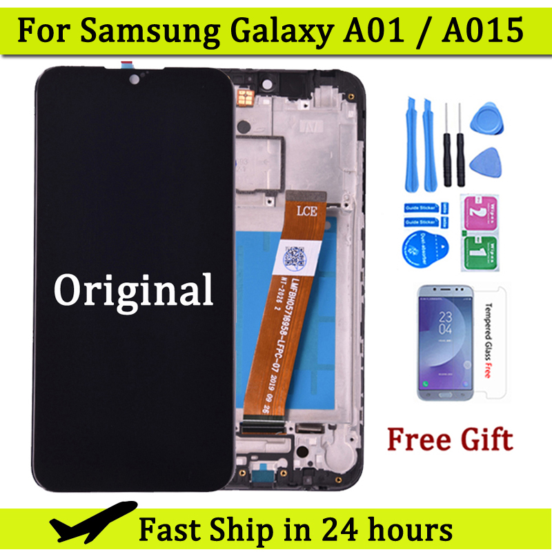 Ã‰cran LCD d'origine pour Samsung Galaxy A01 A015 A015F avec assemblage d'Ã©cran tactile pour Samsung SM-A015F/DS Ã©cran LCD n° 1