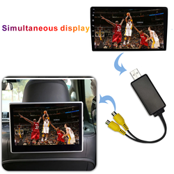 Câble de sortie vidéo USB Android, sortie de ligne RCA, sortie AV pour autoradio, limitation, lecteur, toit, sauna, écran de repos, HD, adaptateur USB vers RCA small picture n° 2