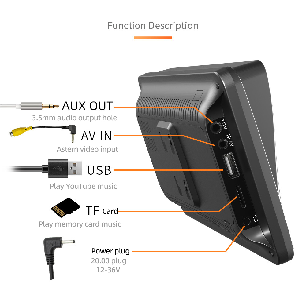 Lecteur de voiture sans fil universel, limitation de l'autoradio, vidÃ©o, Carplay, Ã©cran tactile, portable, auto, lecteur systÃ¨me AV, accessoires de voiture n° 6