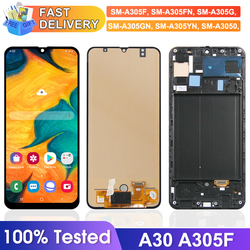 Ensemble Ã©cran tactile LCD avec chÃ¢ssis de remplacement, pour Samsung Galaxy A30 A305F A305F/DS