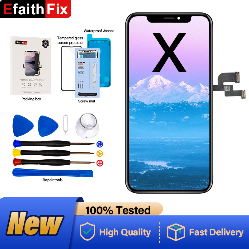 EFaithFix-Ã‰cran LCD Premium pour iPhone, Incell Touch, NumÃ©riseur pour iPhone 11, Poly XS, 11 PRO, XS MAX, X, RÃ©paration de tÃ©lÃ©phone n° 3