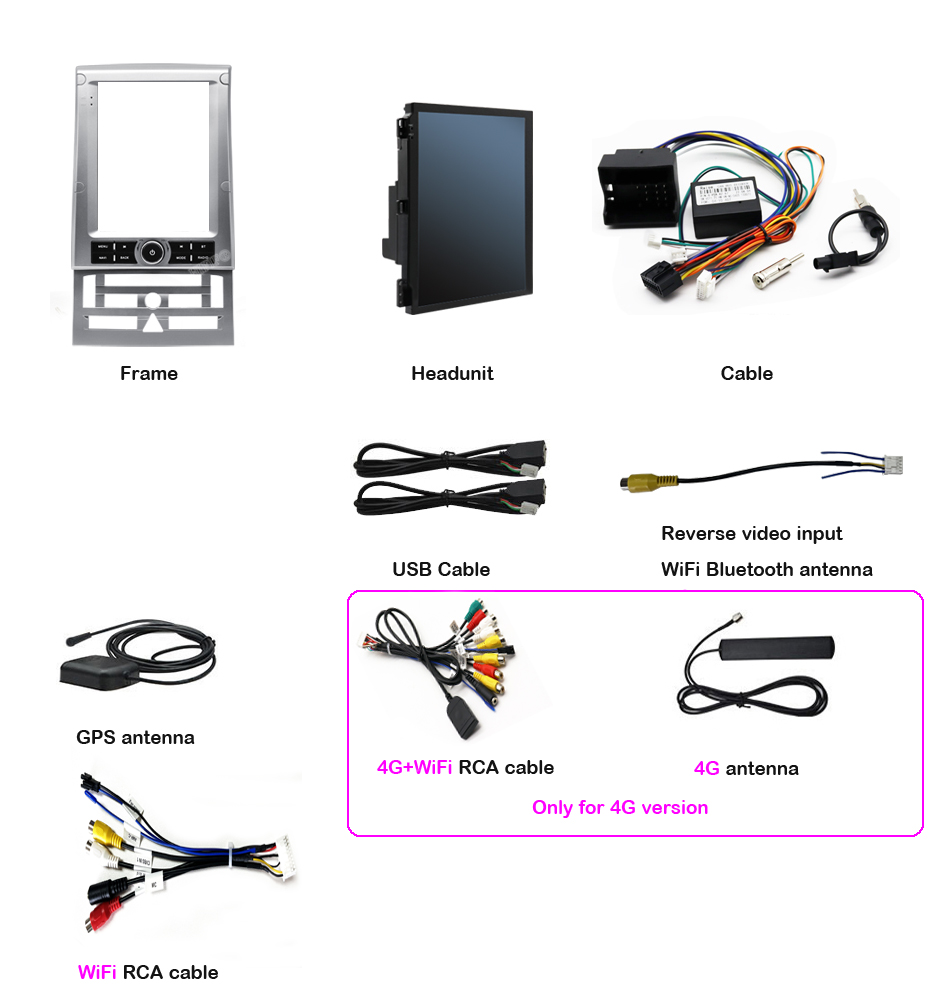 Lecteur de voiture stÃ©rÃ©o avec Ã©cran vertical, Android 13, Carplay, Carpaly, IPS, DSP, 2 Din, Limitation, KIT 407, 2006-2016 n° 6