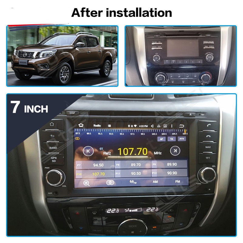 Autoradio PX6, Android 12.0, Navigation GPS, Carplay, sans fil, lecteur multimÃ©dia vidÃ©o, pour voiture Nissan NAVARA Frontier, NP300 (2015 â€“ 2019) n° 2