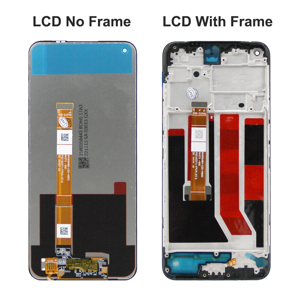 NumÃ©riseur d'Ã©cran tactile LCD d'origine avec cadre, assemblage complet pour OPPO A53 4G, A53 5G, remplacement d'Ã©cran LCD, 2020 nouveau, 6.5 pouces n° 3