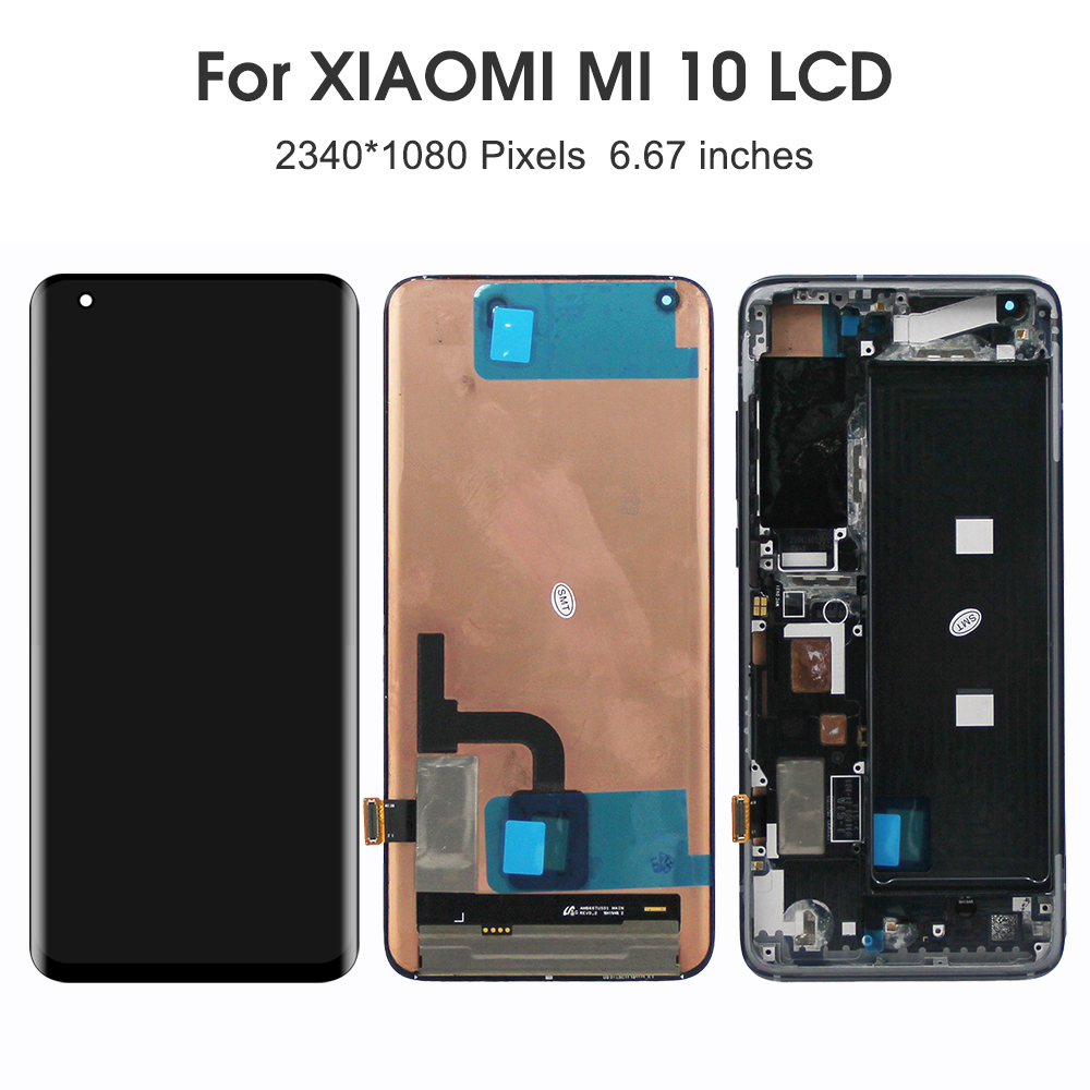 Ensemble Ã©cran tactile LCD de remplacement, 6.67 pouces, pour Xiaomi Mi 10 Pro, versions C et S, original n° 2