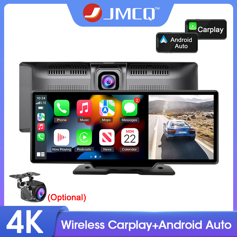 JMCQ-CamÃ©ra de tableau de bord avec rÃ©troviseur, 10.26 pouces, Carplay, Android Auto DVR, navigation GPS, vidÃ©o, tableau Prada, moniteur de rÃ©troviseur, DVRS de voiture n° 1