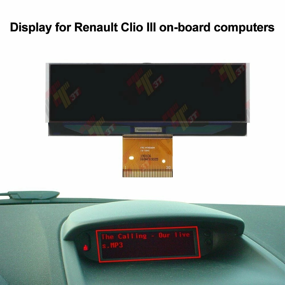 Prada-Ã‰cran LCD pour Renault Clio III, Carte d'Ordinateur de Bord, 3231967 n° 3