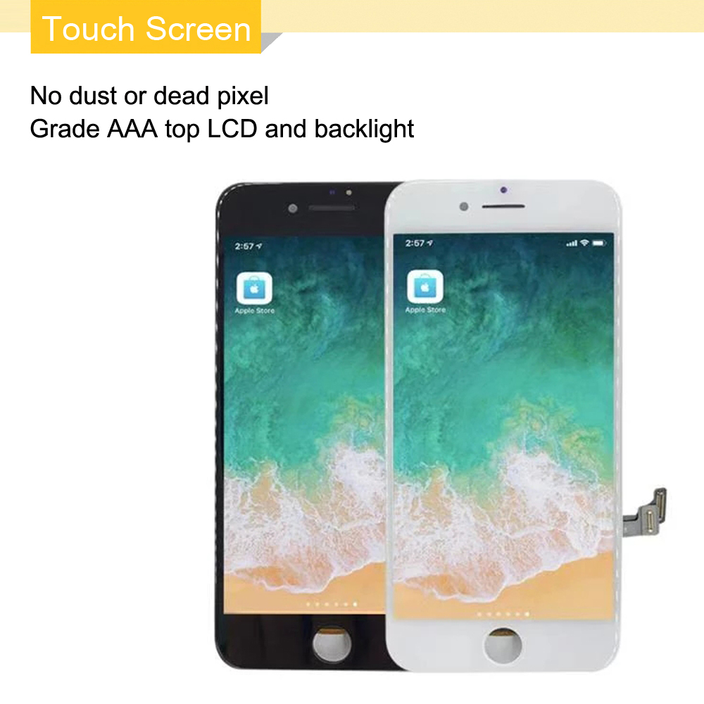 Écran tactile LCD de remplacement, sans fréquence, pour iPhone 6 6S 7 8 Plus, qualité AAA +++, avec cadeau n° 5
